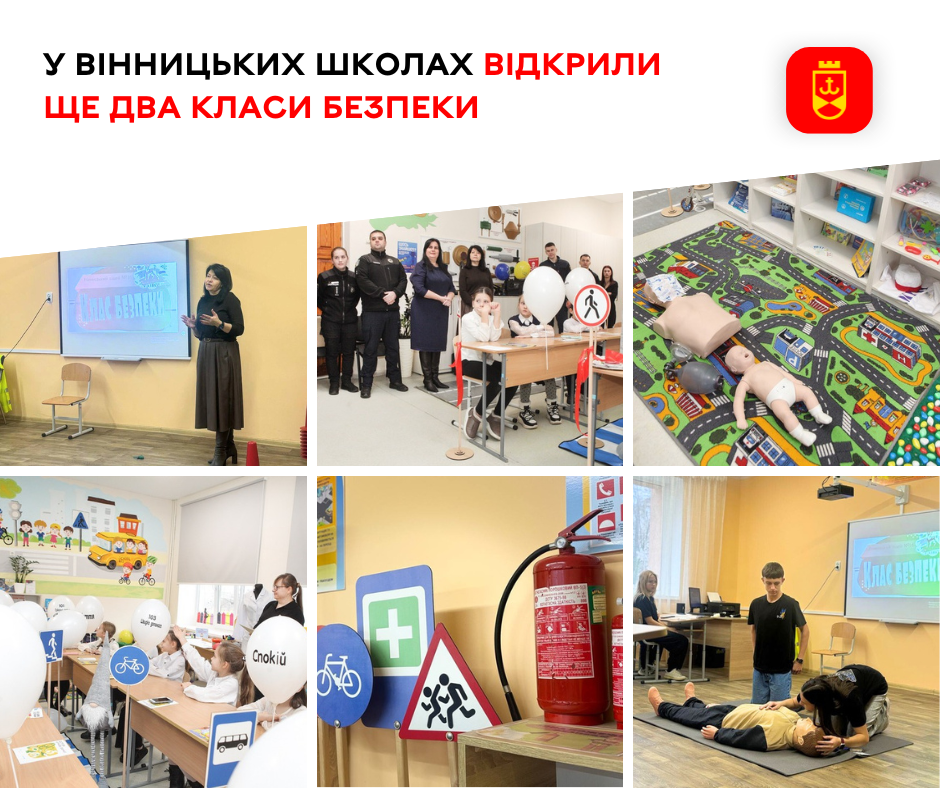 У вінницьких школах відкрили ще два класи безпеки 