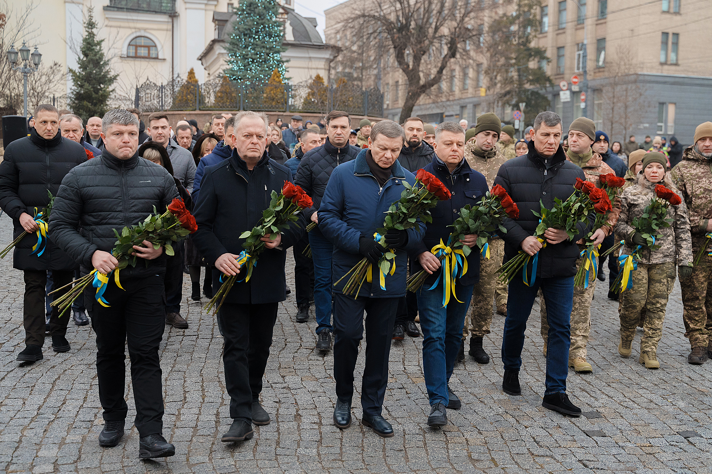 У День Соборності України вінничани вшанували пам’ять героїв, які загинули у боротьбі за Батьківщину