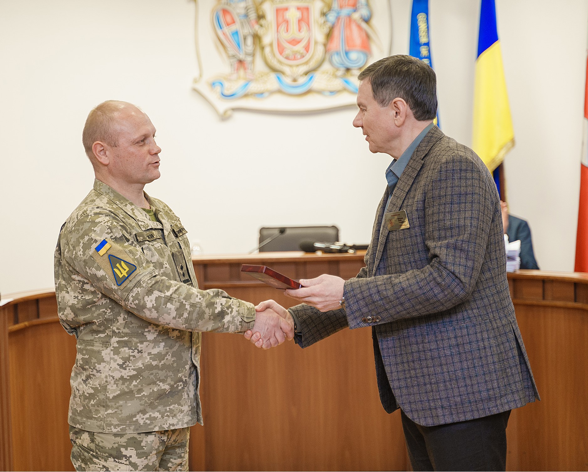 З нагоди Дня Збройних сил України почесною відзнакою «За мужність та відвагу» нагородили підполковника Вячеслава Пєскова