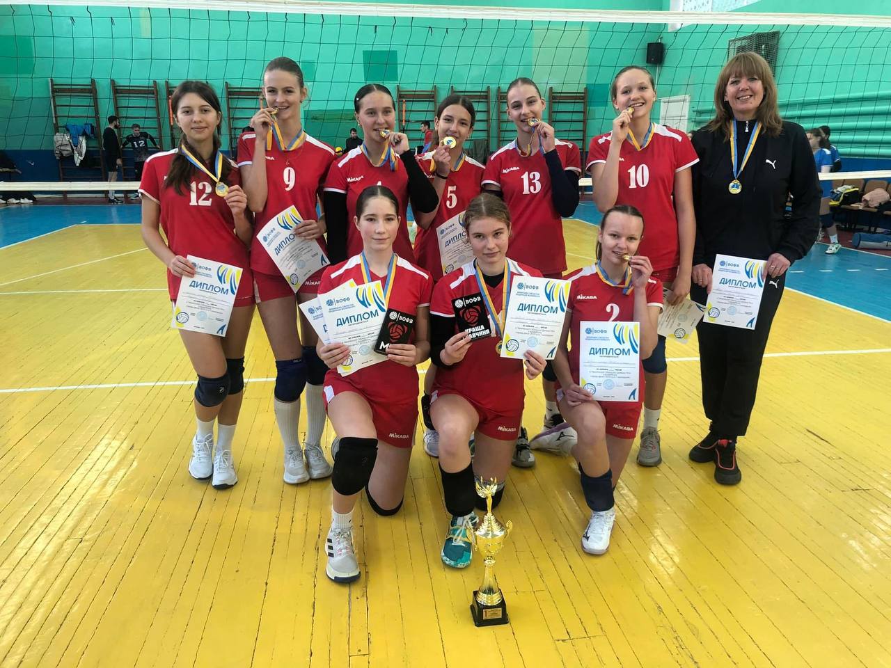 Вінничанки здобули першість на чемпіонаті «Обласної дитячої ліги» з волейболу 