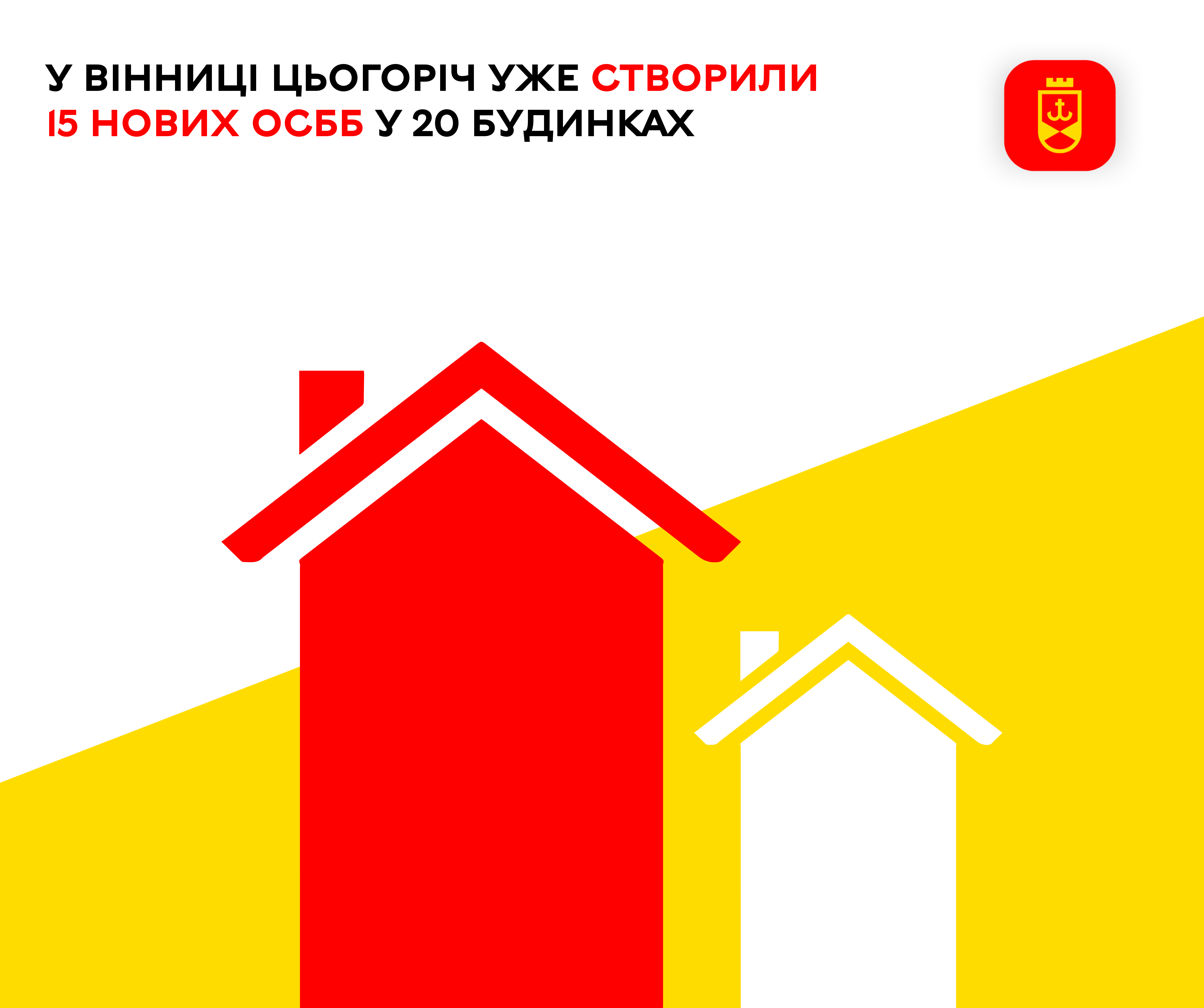 У Вінниці цьогоріч уже створили 15 нових ОСББ у 20 будинках